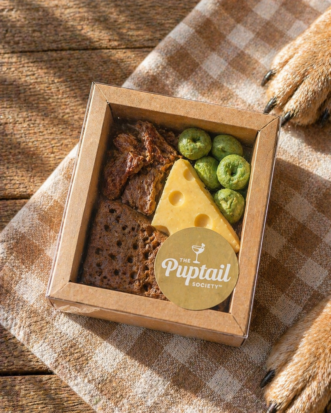 Puptails Dog Grazing Box | Gourmet Dog Charcuterie Gift Box